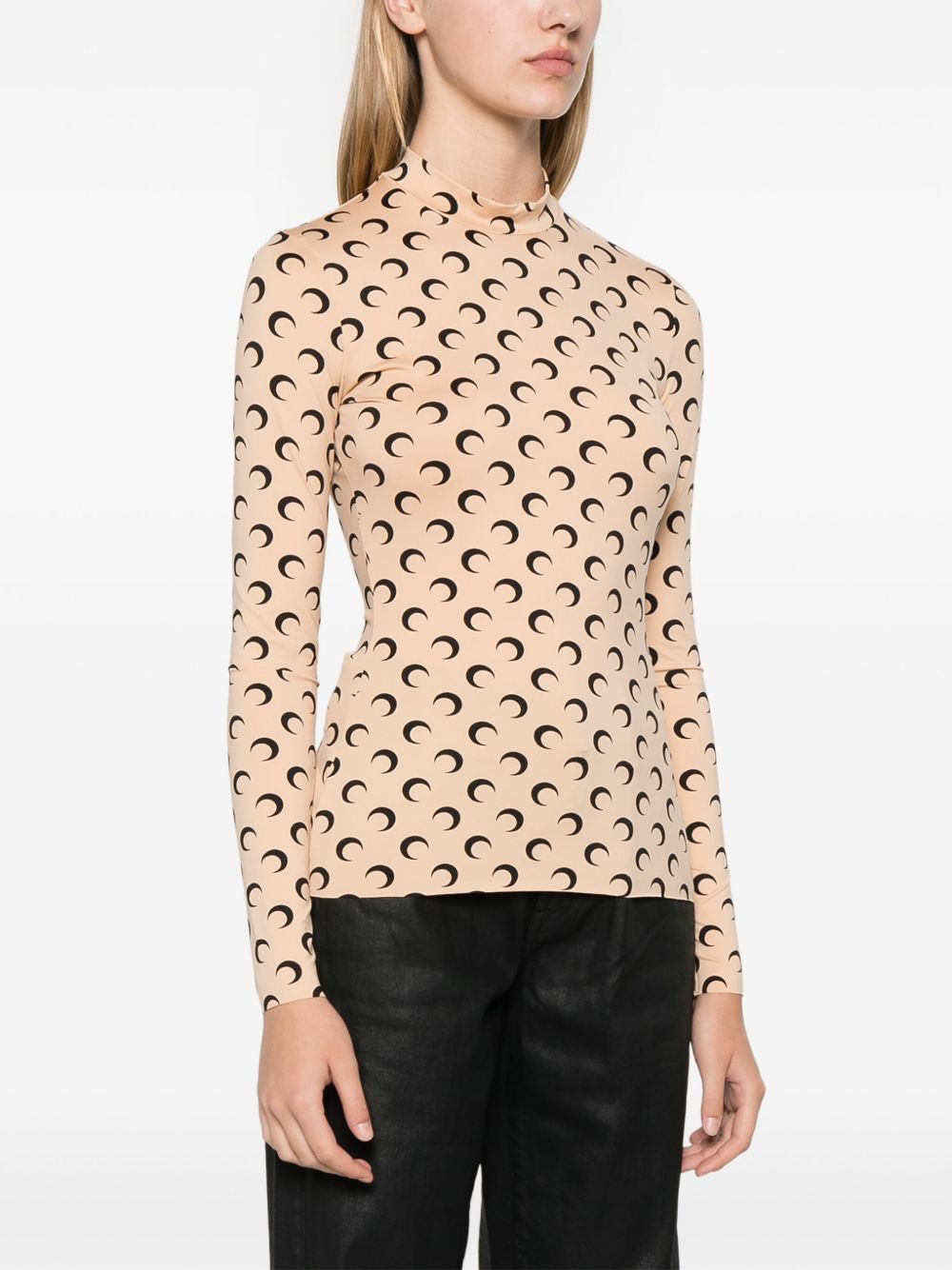 Marine Serre
Maglia girocollo in jersey riciclato Moon Second Skin