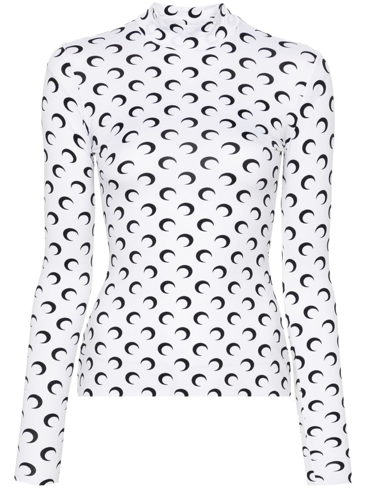 Marine Serre T-shirt con stampa