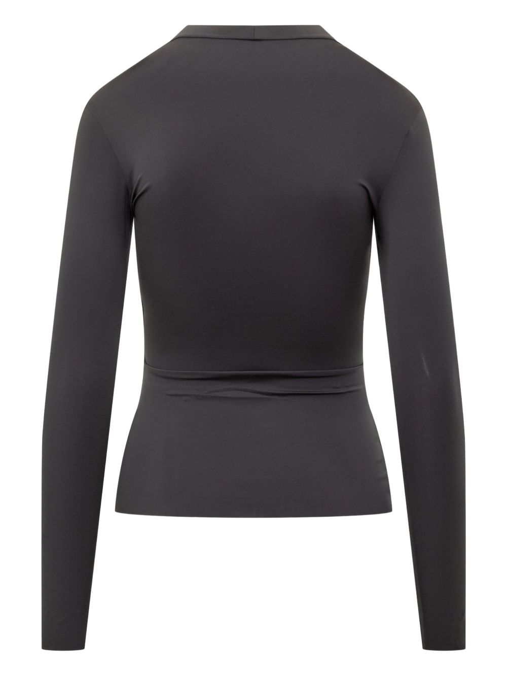 Marine Serre T-shirt a maniche lunghe con logo luna