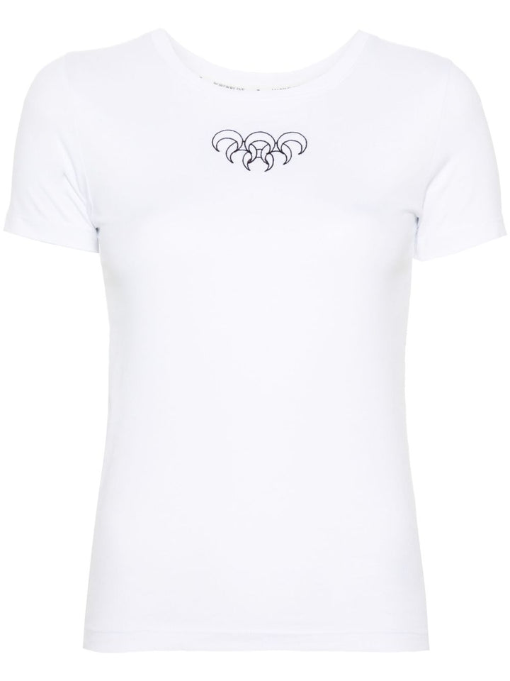 Marine Serre
T-shirt con ricamo Crescent Moon