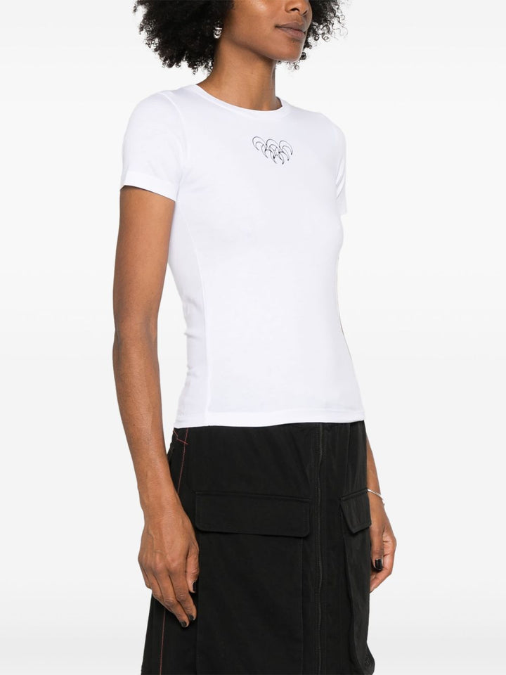 Marine Serre
T-shirt con ricamo Crescent Moon