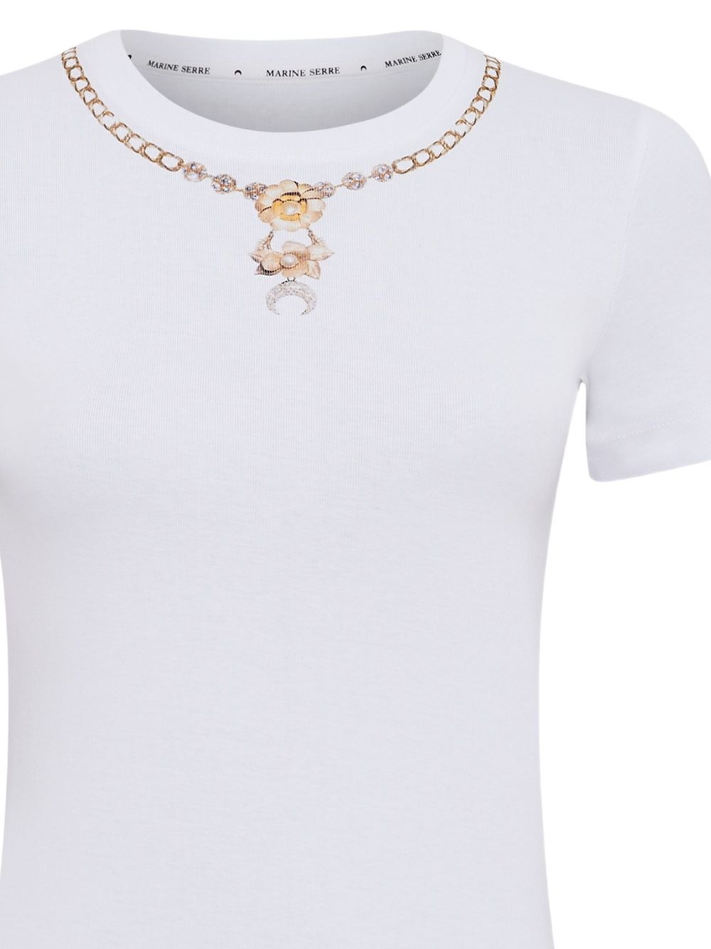 Marine Serre
T-shirt con decorazione