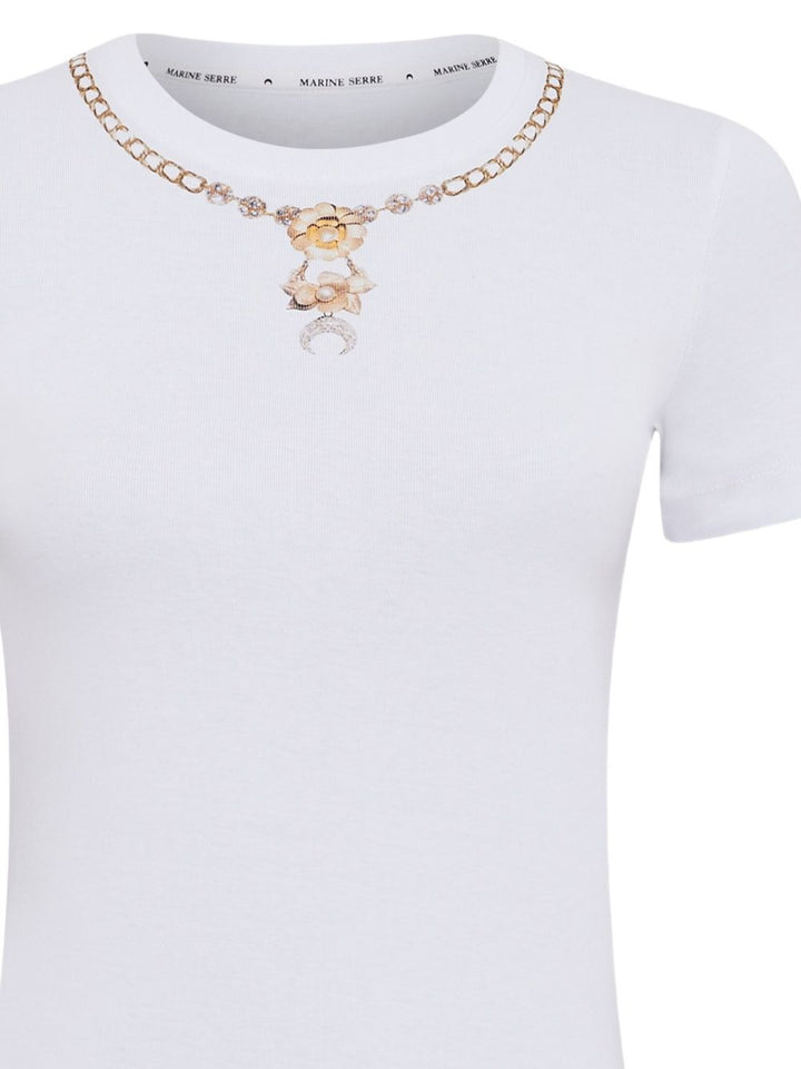 Marine Serre
T-shirt con decorazione