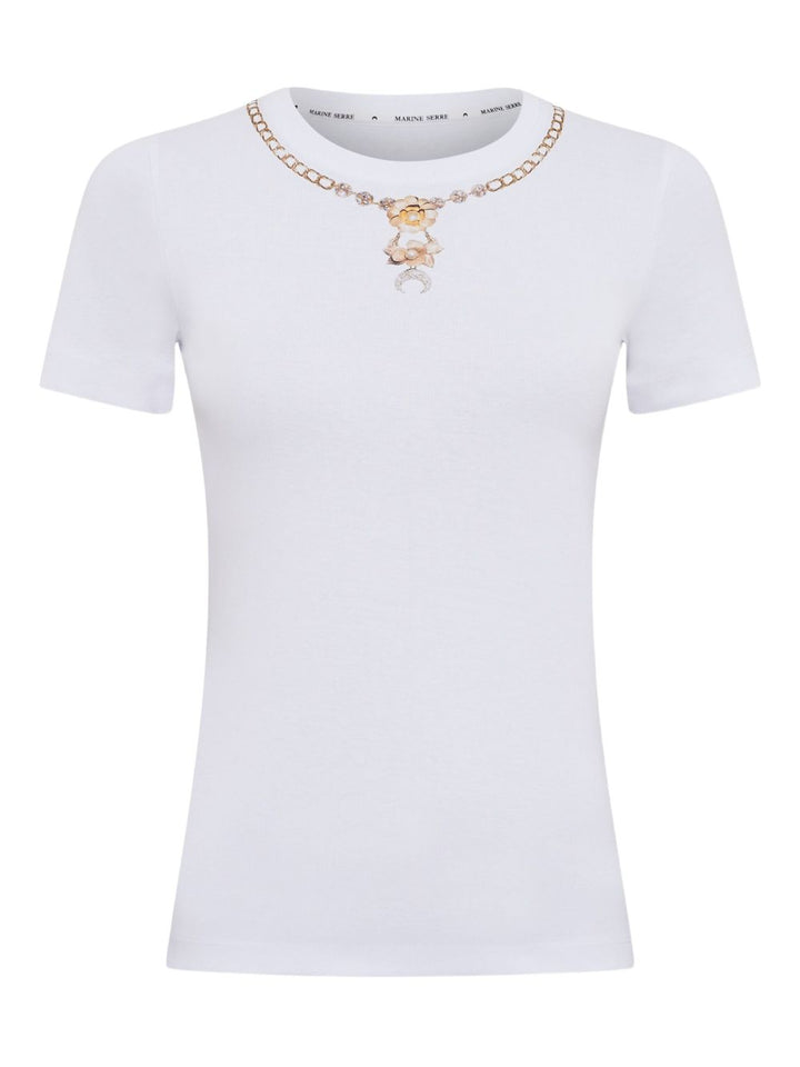 Marine Serre
T-shirt con decorazione