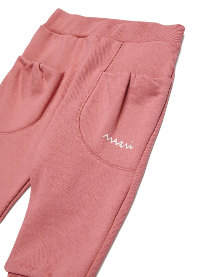 Marni Kids Pantaloni Joggin rosa con due tasche