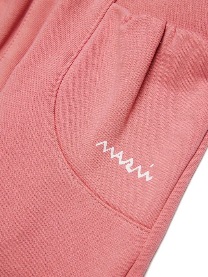 Marni Kids Pantaloni Joggin rosa con due tasche