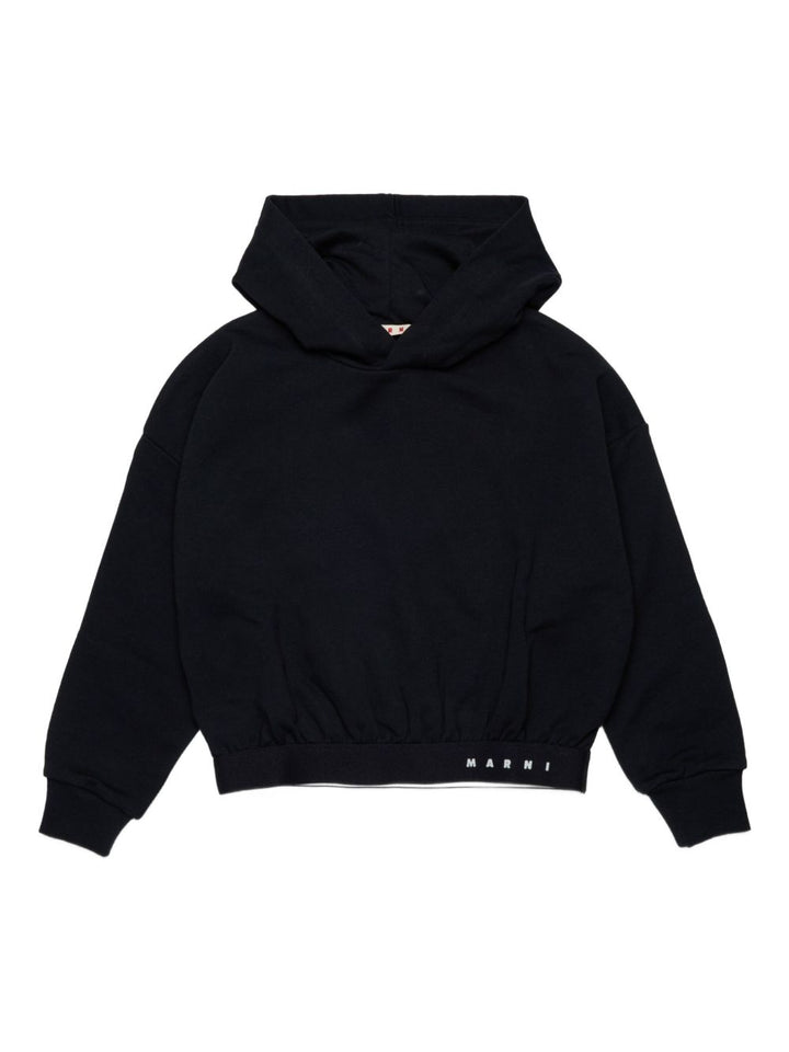 Marni Kids
Felpa nera con cappuccio