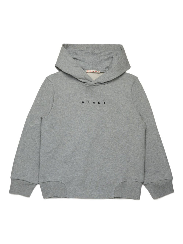 Marni Kids
felpa grigia con cappuccio manica lunga