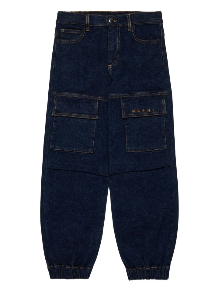 Marni Kids
Pantaloni denim con ricamo