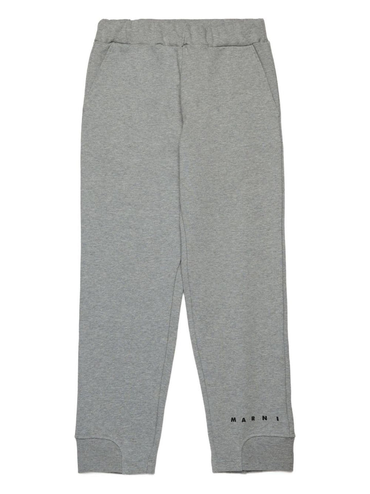 Marni Kids pantalone in felpa grigia