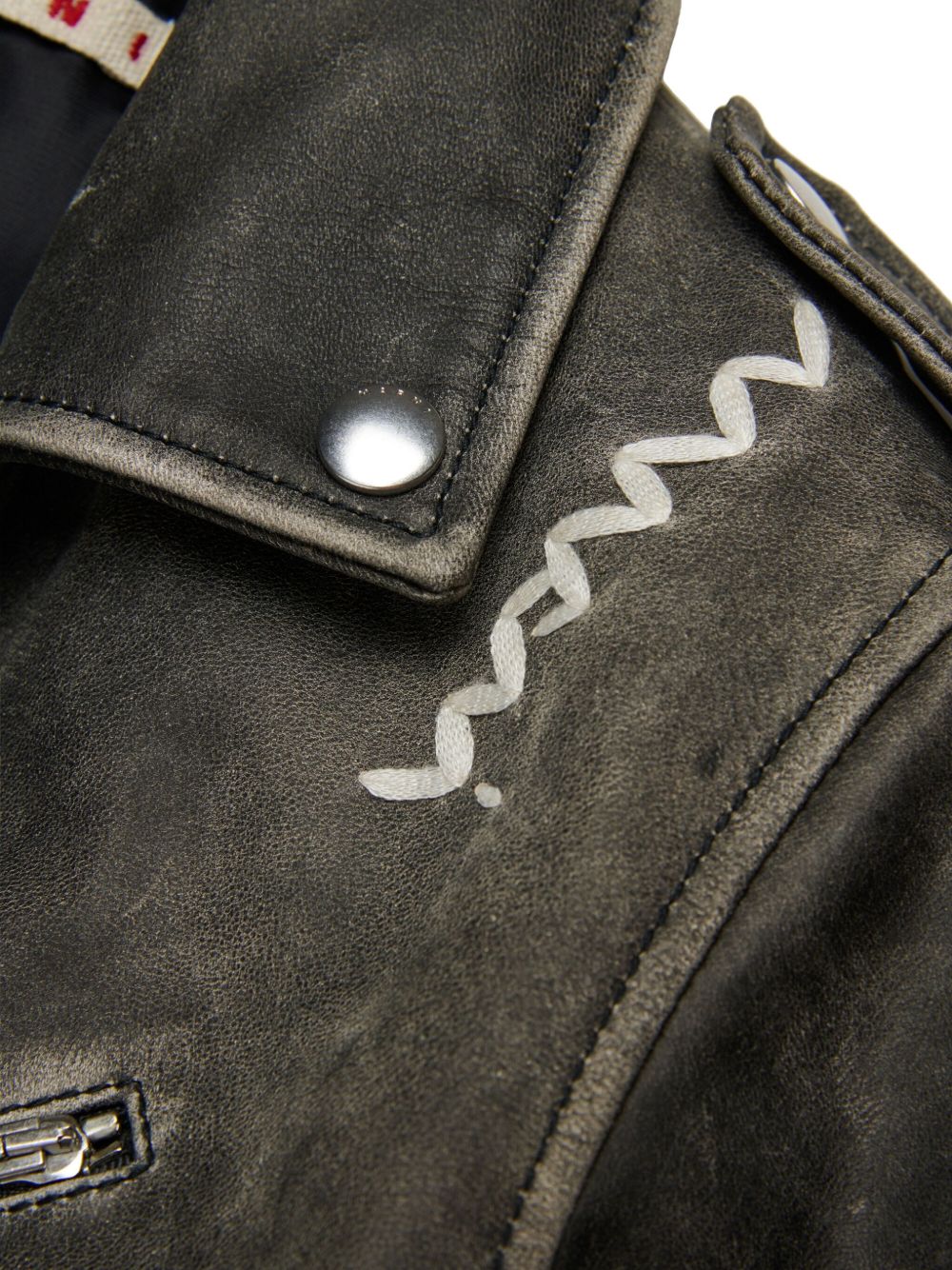 Marni Kids Giubbotto nero modello chiodo