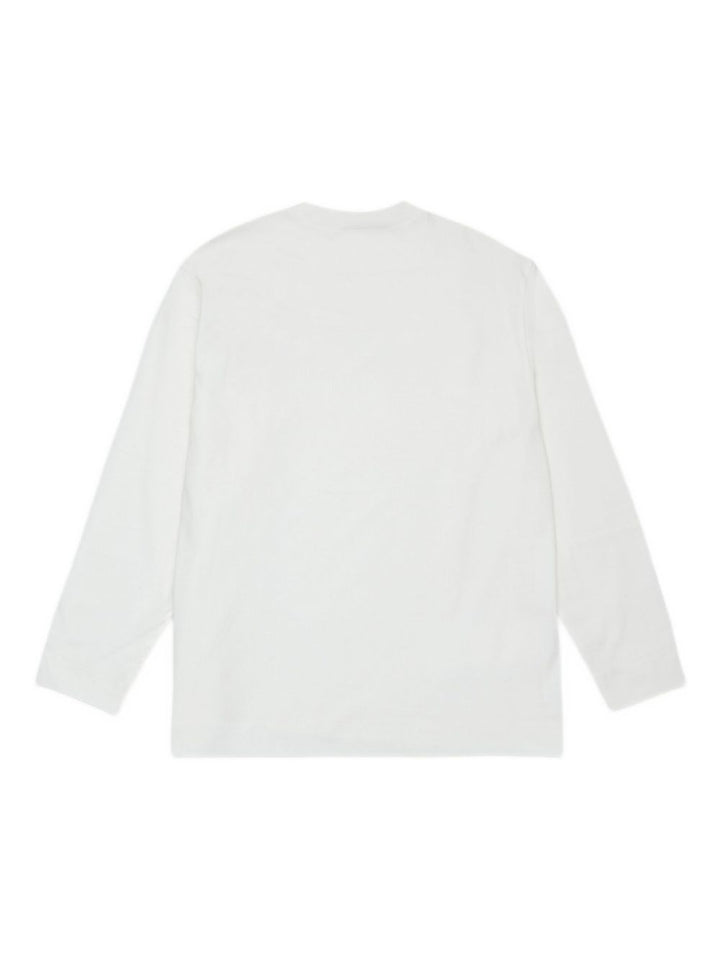 Marni Kids T-shirt bianca girocollo manica lunga