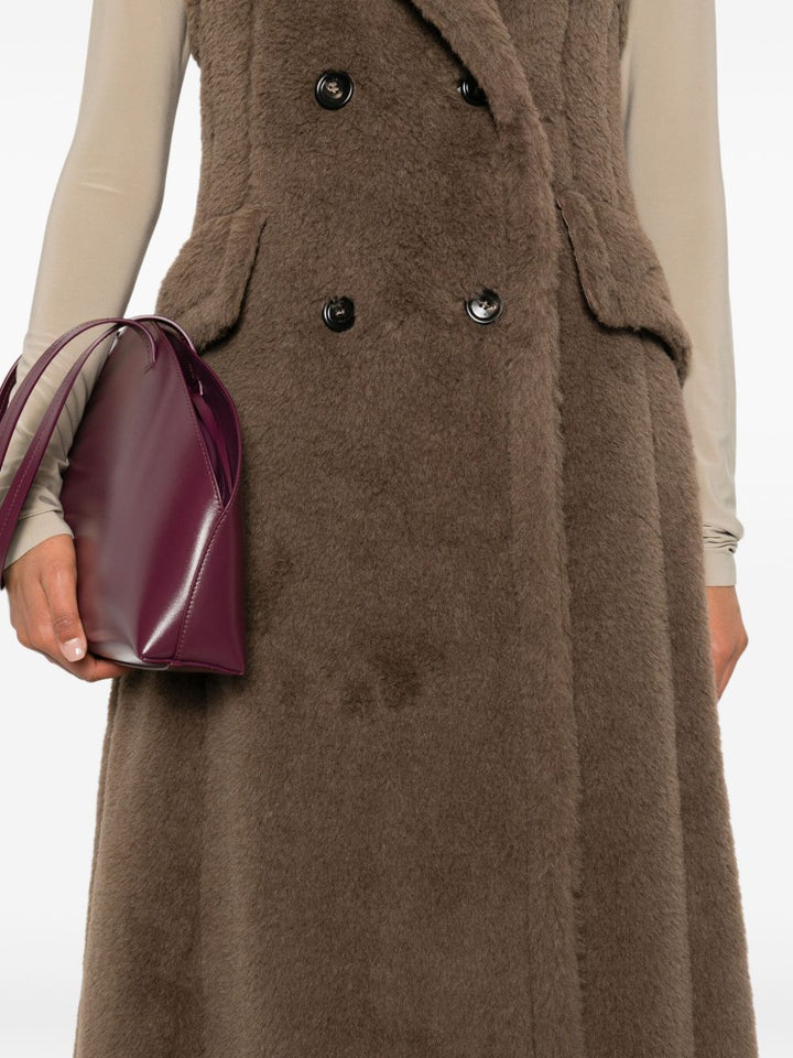 Max Mara Cappotto smanicato doppiopetto Boario
