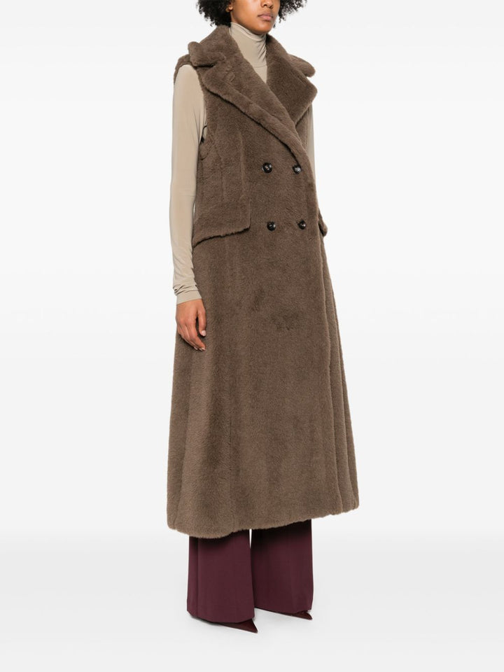 Max Mara Cappotto smanicato doppiopetto Boario
