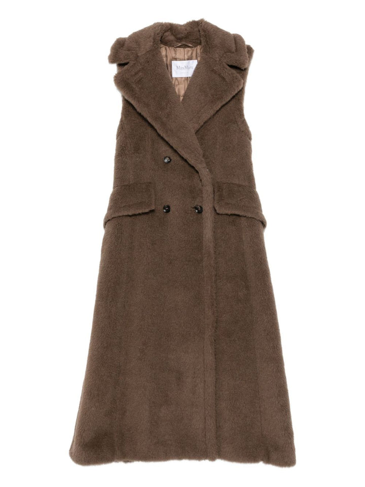 Max Mara Cappotto smanicato doppiopetto Boario