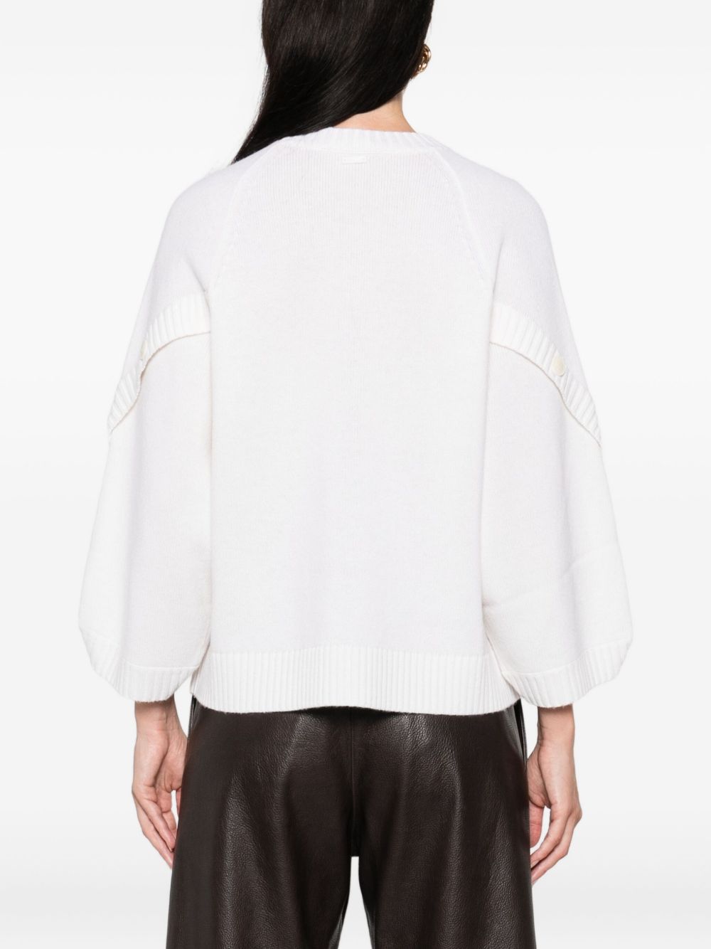 Max Mara
Maglia misto lana-cashmere bianco