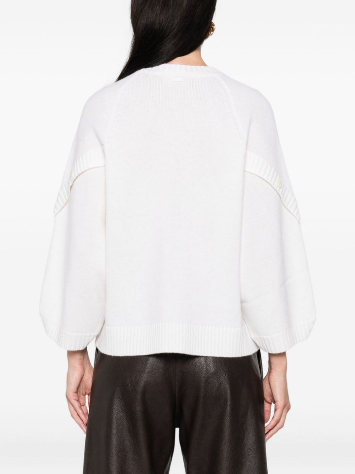 Max Mara Maglia misto lana-cashmere bianco
