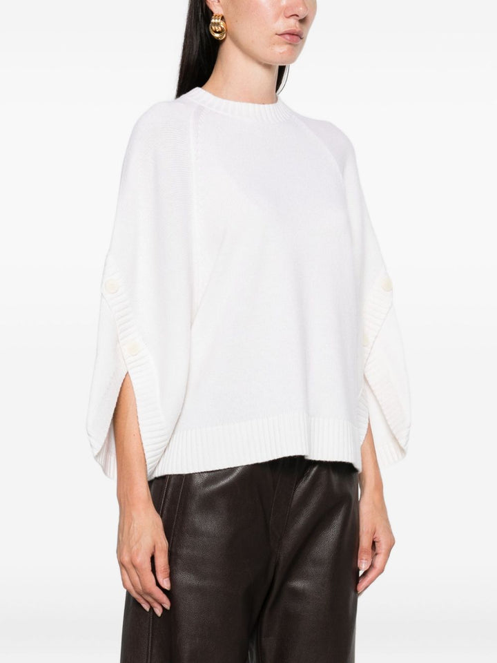 Max Mara Maglia misto lana-cashmere bianco