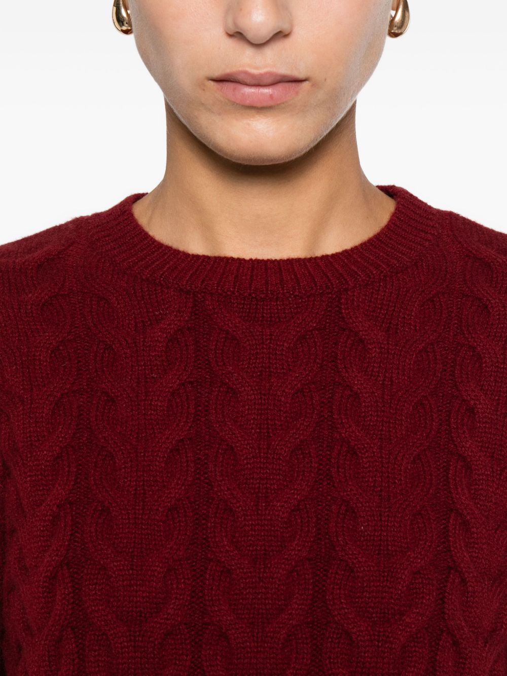 Max Mara Maglione a trecce in cashmere