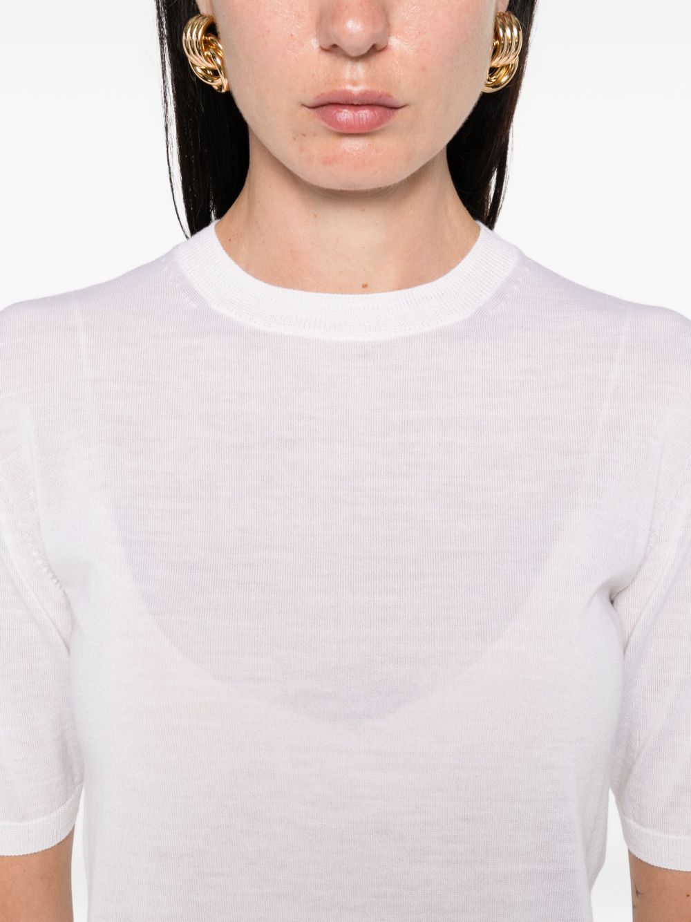 Max Mara
Top a maniche corte in lana