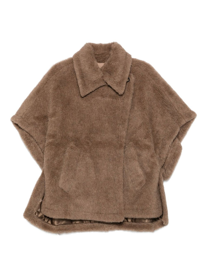 Max Mara Mantella 
in tessuto Teddy