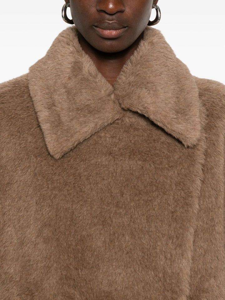 Max Mara Mantella 
in tessuto Teddy