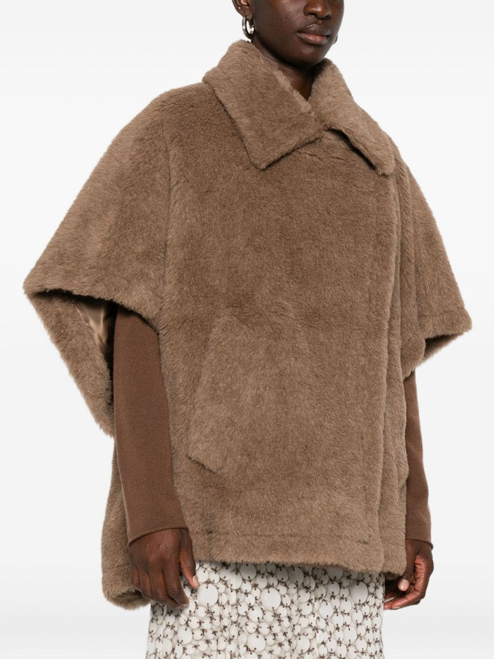 Max Mara Mantella 
in tessuto Teddy