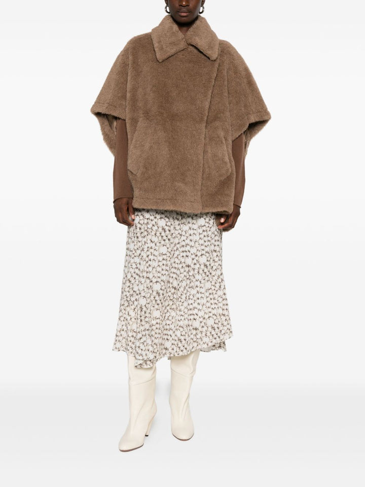 Max Mara Mantella 
in tessuto Teddy