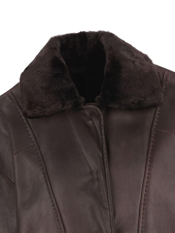 Max Mara Cappotto reversibile in pelle