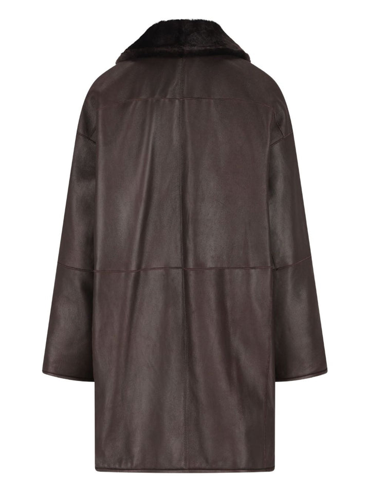 Max Mara Cappotto reversibile in pelle
