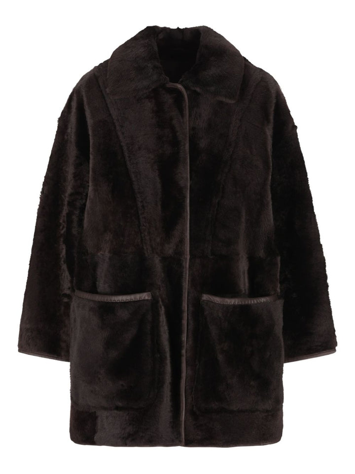 Max Mara Cappotto reversibile in pelle