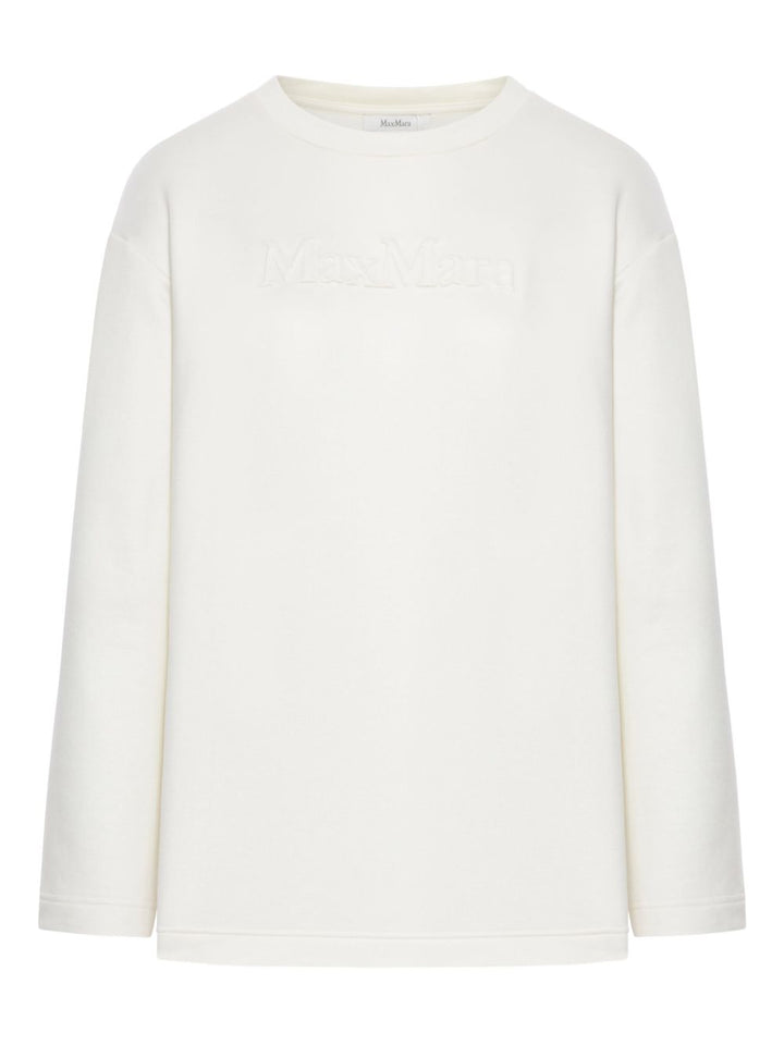 Max Mara
Felpa con logo goffrato