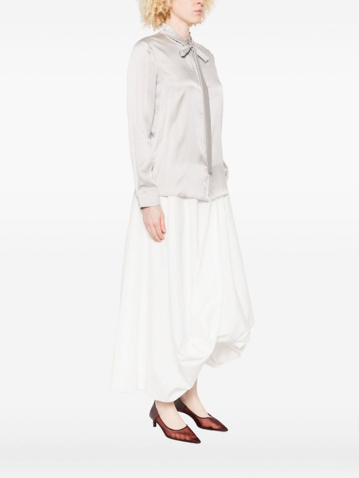 Max Mara blusa con scollo a balze