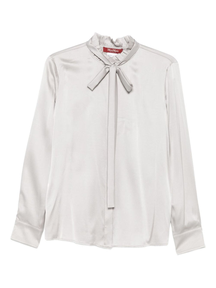 Max Mara blusa con scollo a balze