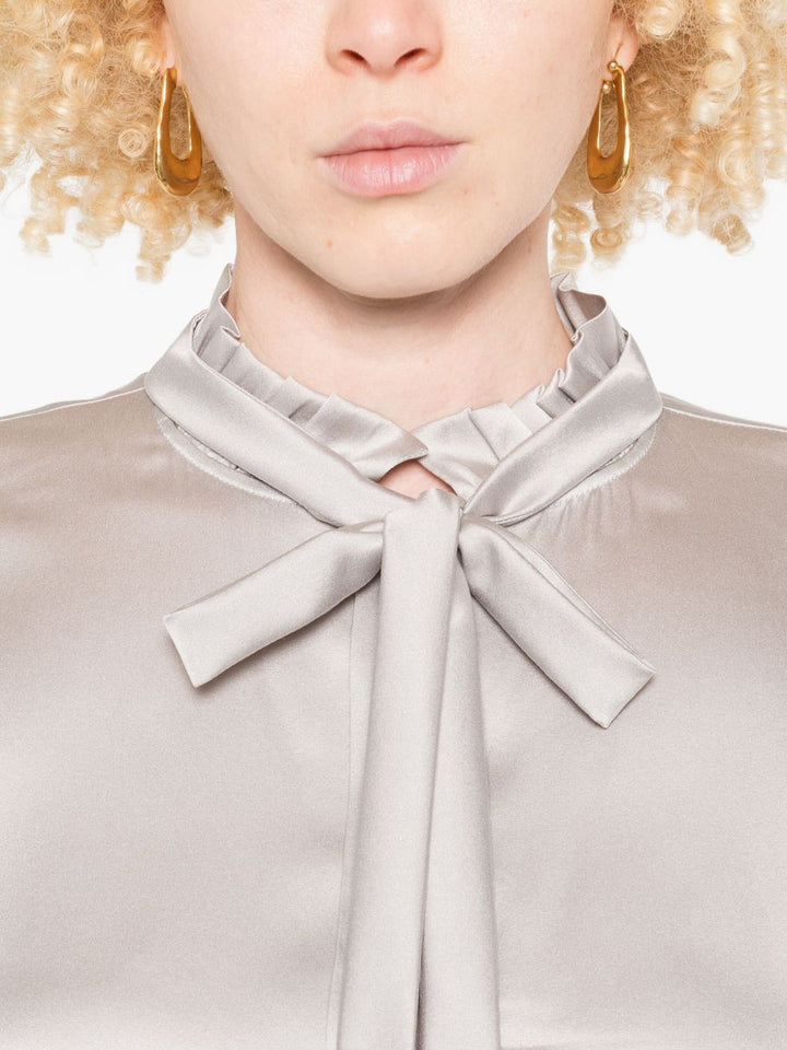 Max Mara blusa con scollo a balze