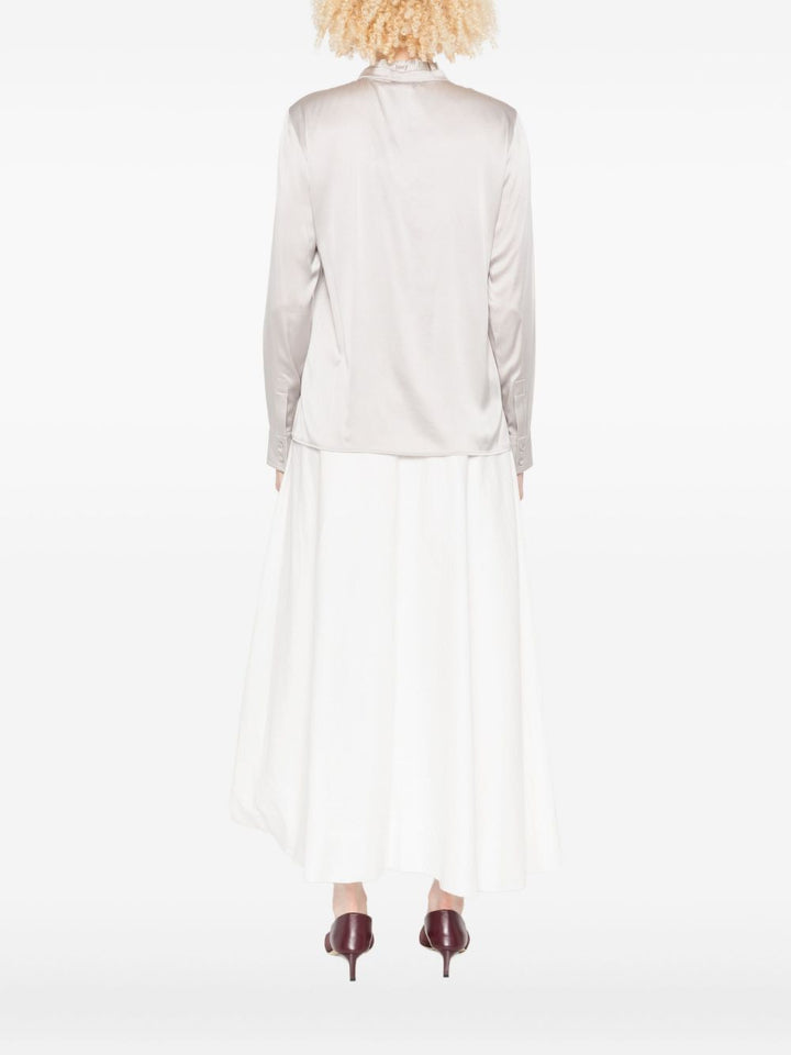 Max Mara blusa con scollo a balze