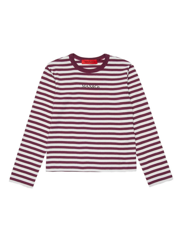 MAX&Co. Kids
T-shirt a righe con logo