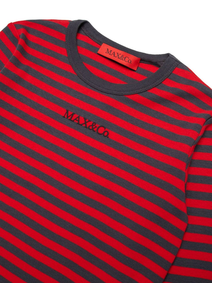 MAX&Co. Kids
T-shirt a righe con logo