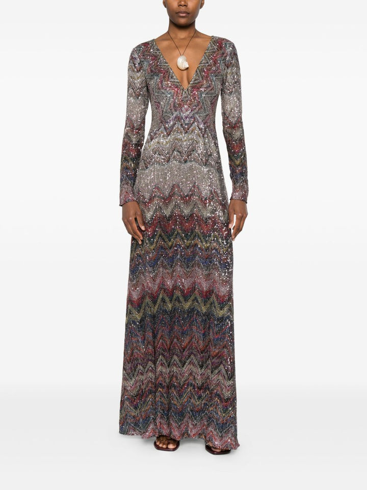 Missoni
Abito midi con motivo a zigzag