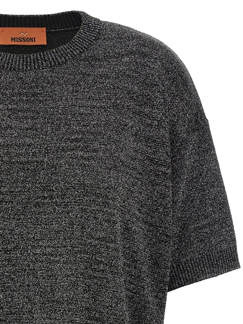Missoni
T-shirt girocollo in maglia lurex argento