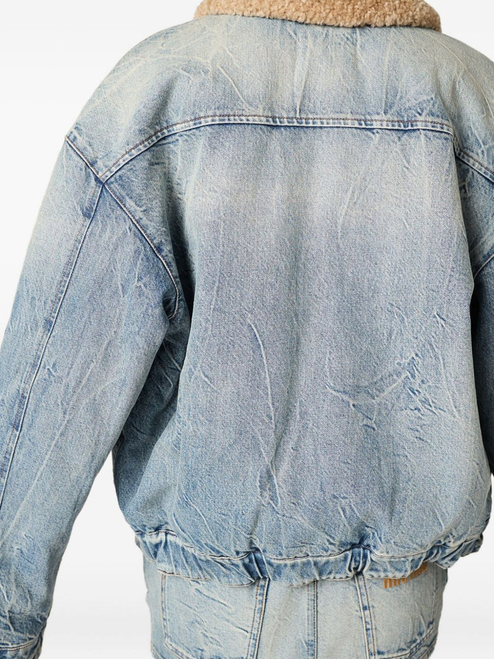 Miu Miu
Giacca denim con collo in shearling