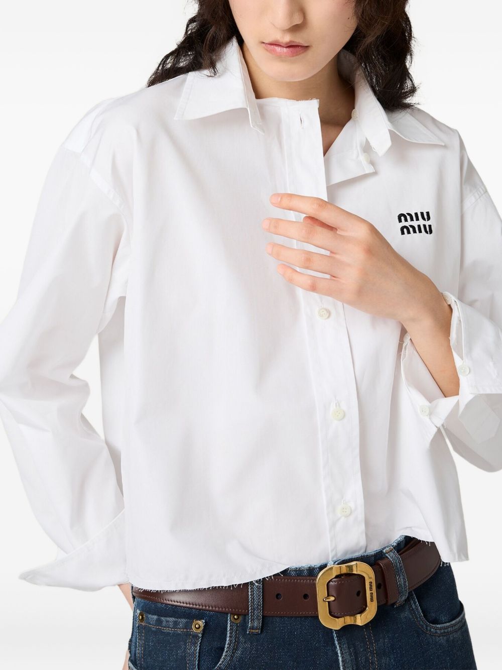 Miu Miu
Camicia in popeline di cotone