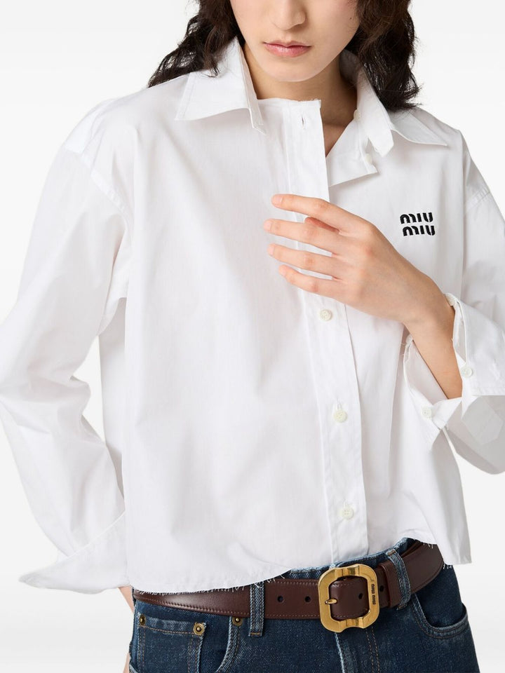 Miu Miu
Camicia in popeline di cotone