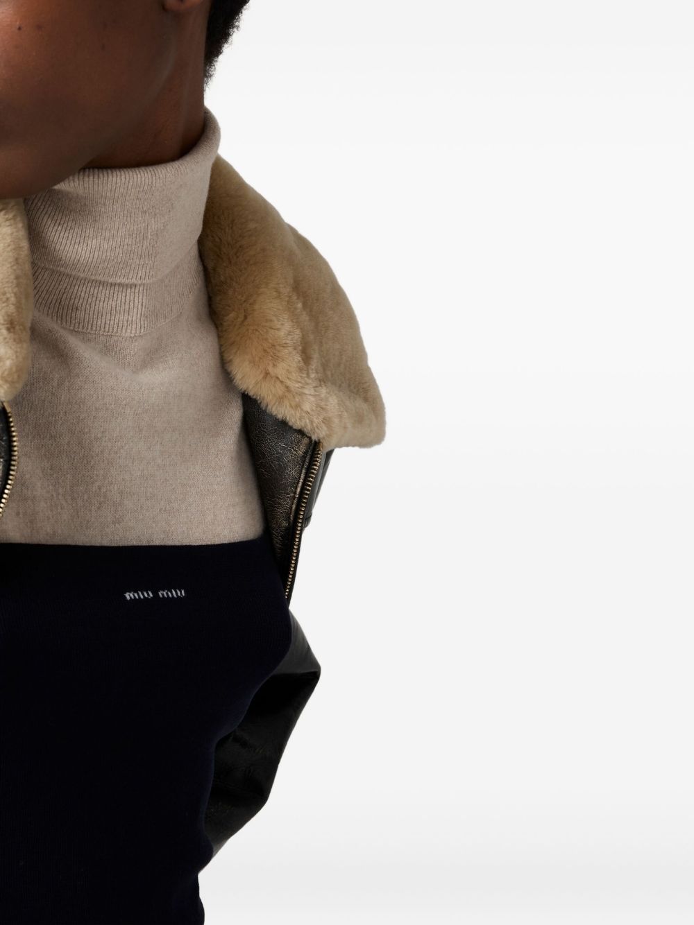 Miu Miu
Canotta con logo a intarsio