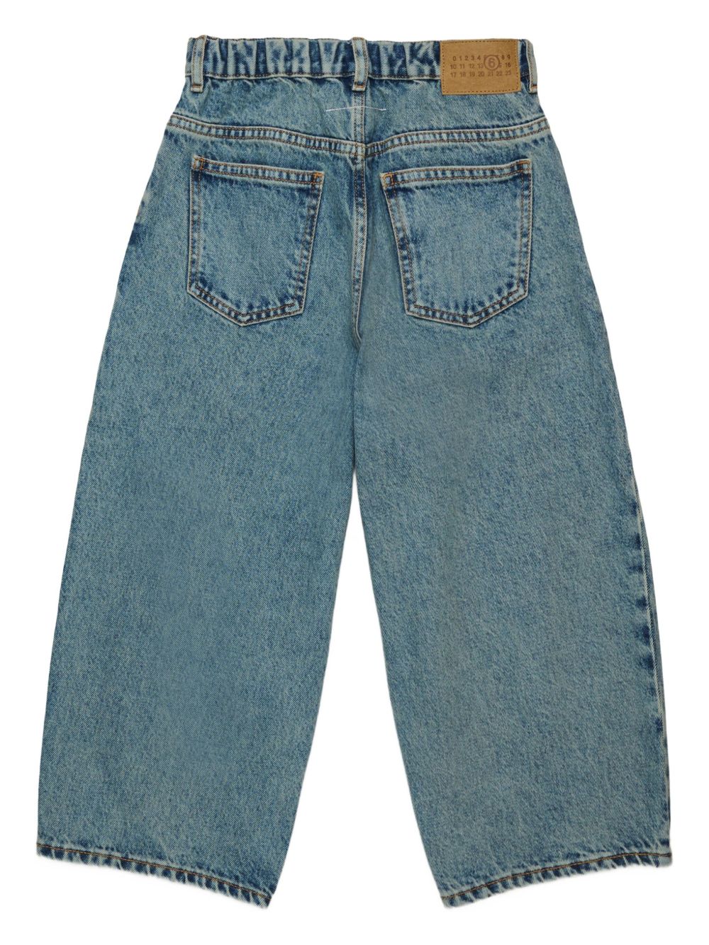 MM6 Maison Margiela Kids Jeans a gamba ampia