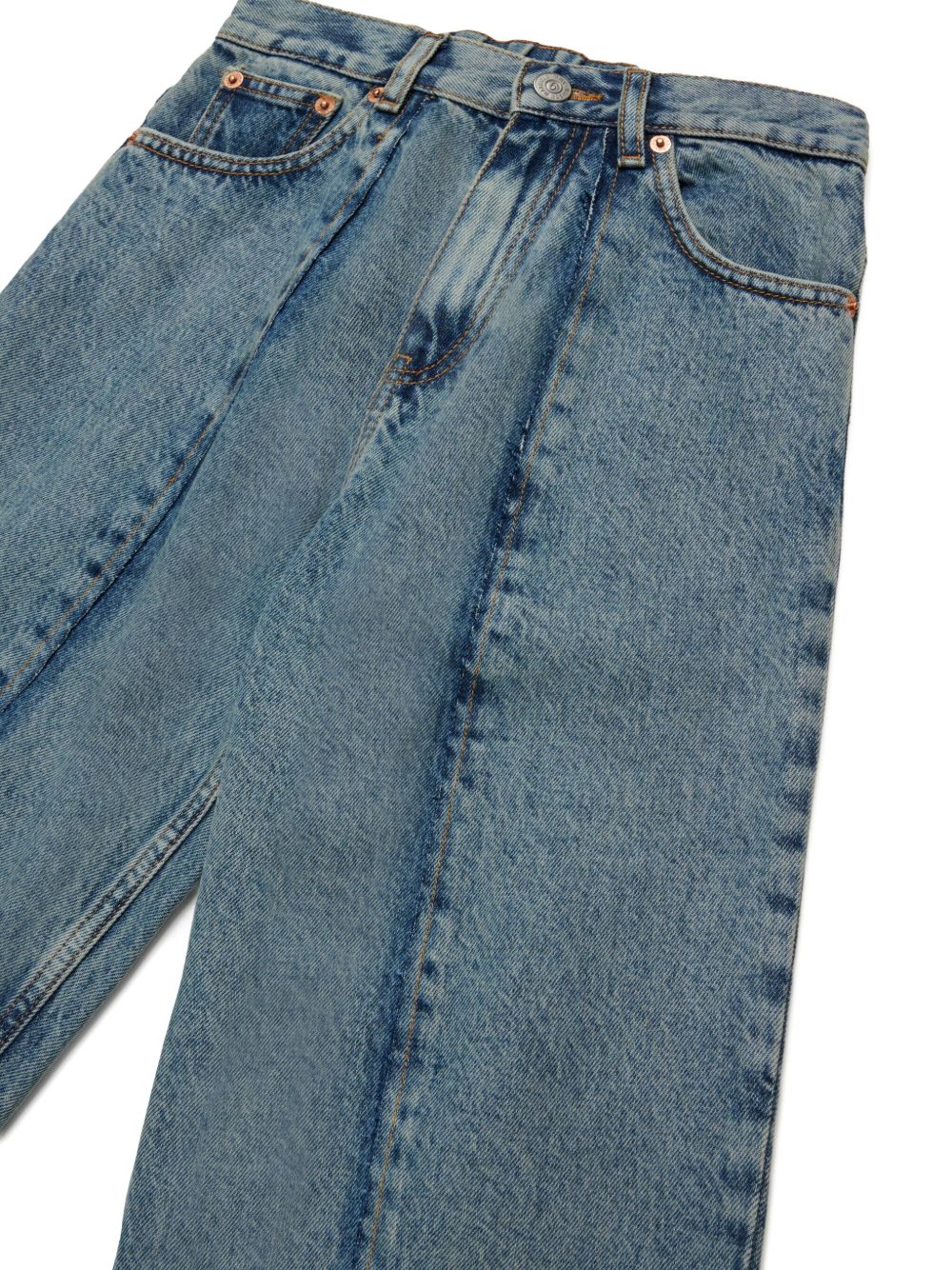 MM6 Maison Margiela Kids Jeans a gamba ampia