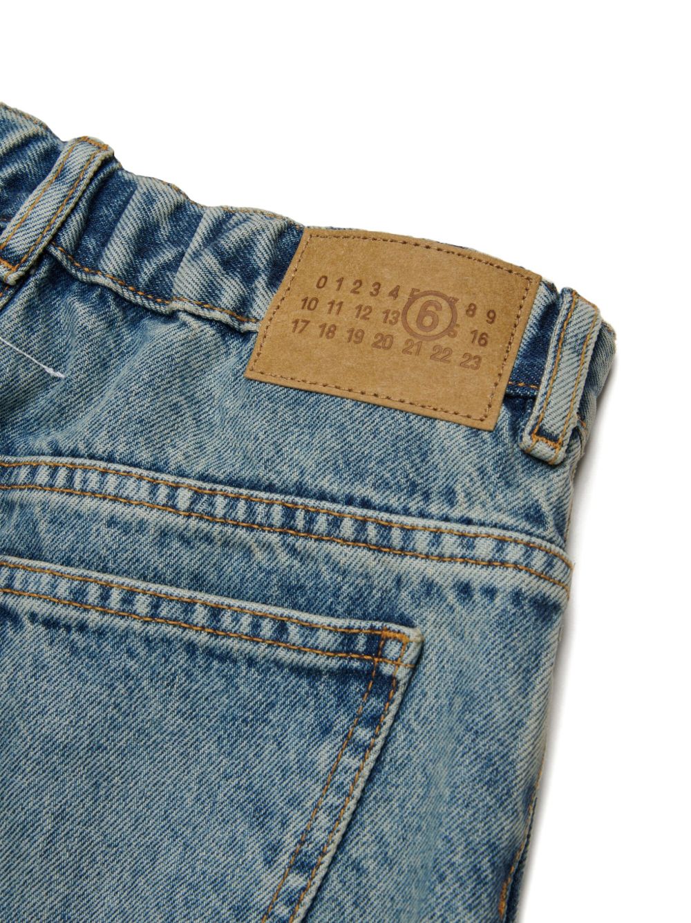 MM6 Maison Margiela Kids Jeans a gamba ampia