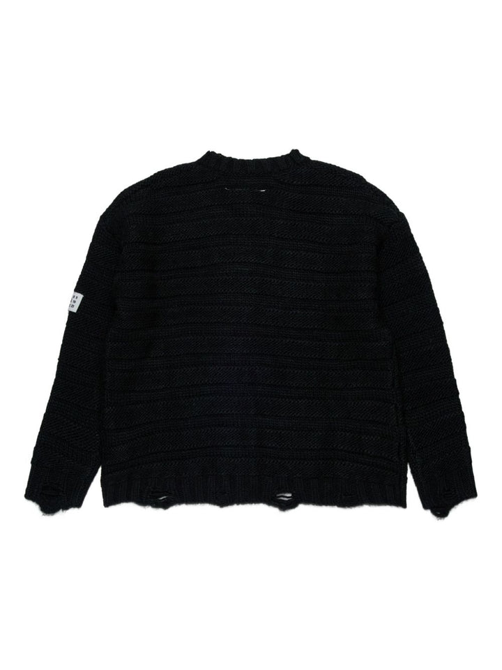 MM6 Maison Margiela Kids Cardigan con applicazione