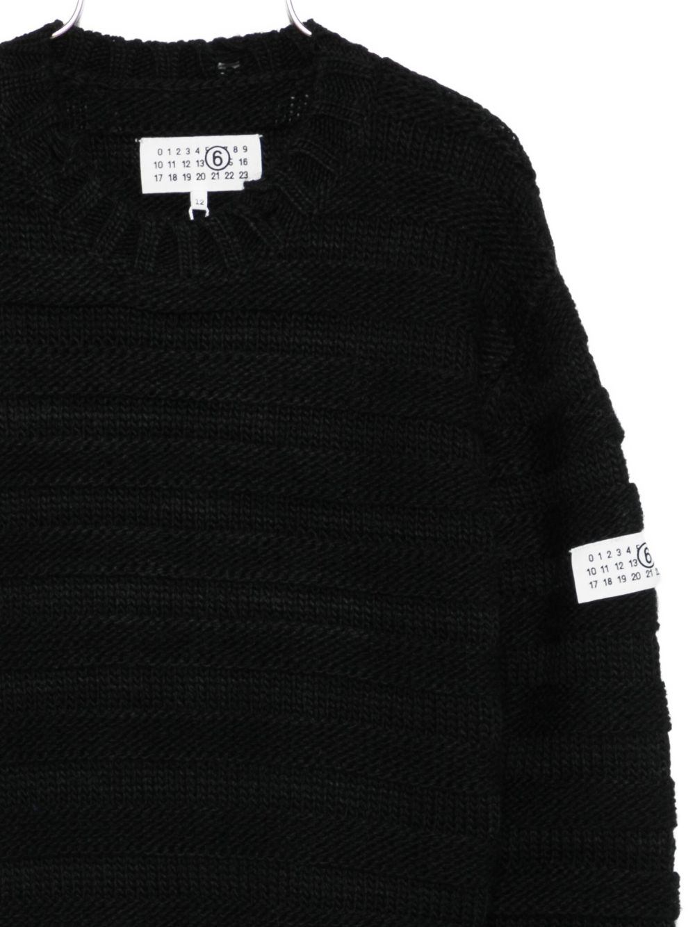 MM6 Maison Margiela Kids Maglione in lana nero