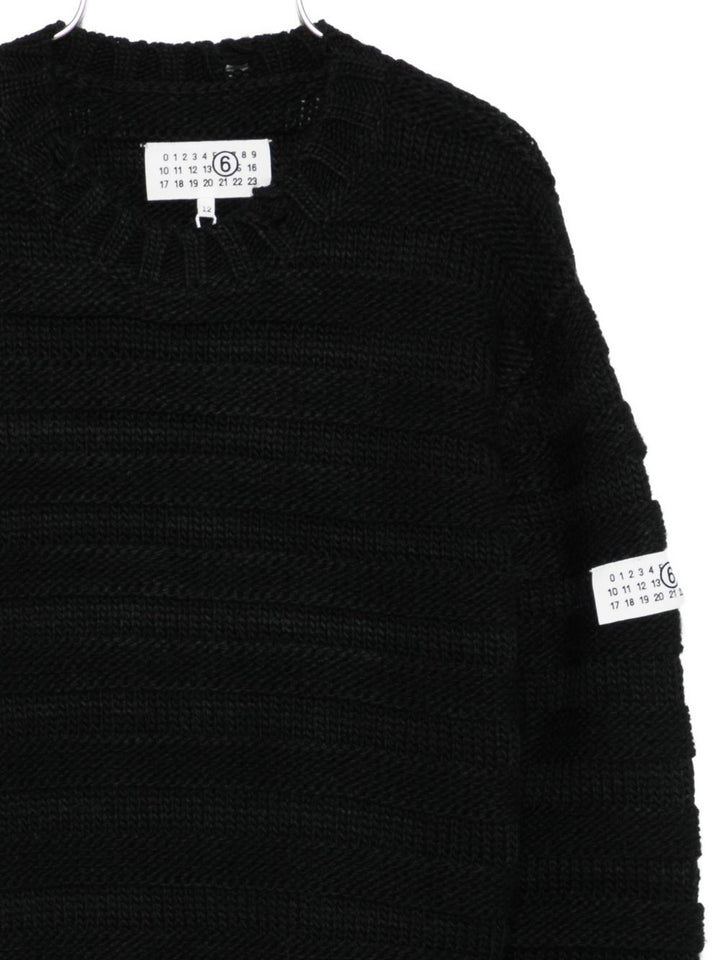 MM6 Maison Margiela Kids Maglione in lana nero